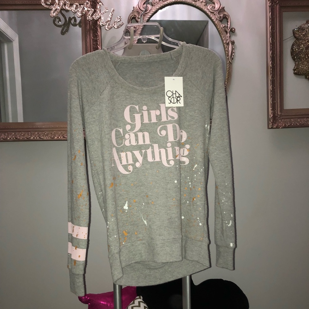 NWT Chaser draped back sweatshirt xsmall